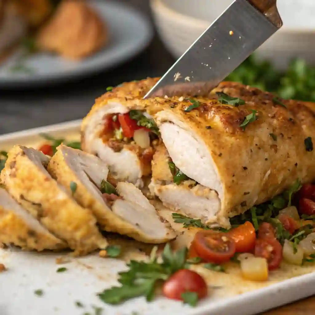 Ingredients for Longhorn Parmesan-Crusted Chicken arranged on a table.