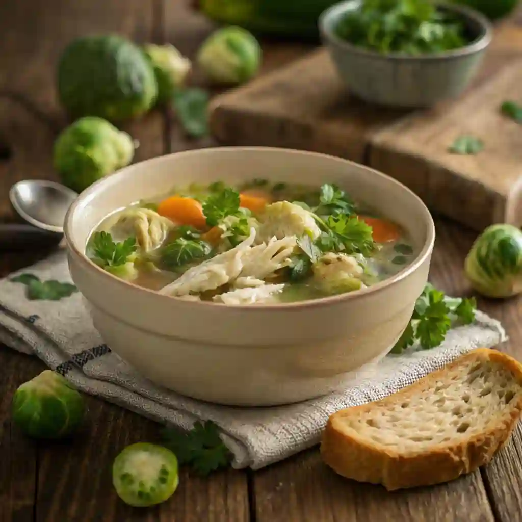 Brussels Sprouts Chicken Soup Recipe