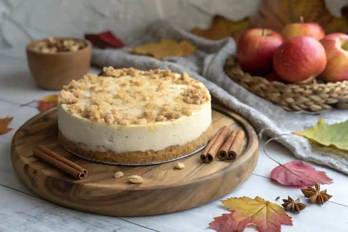 Apple Crumble Cheesecake