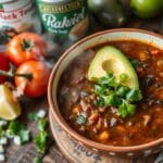 black bean tomato soup