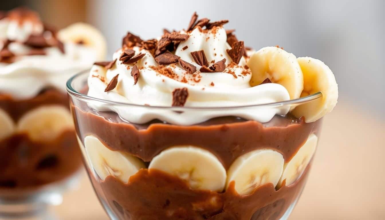 chocolate banana pudding